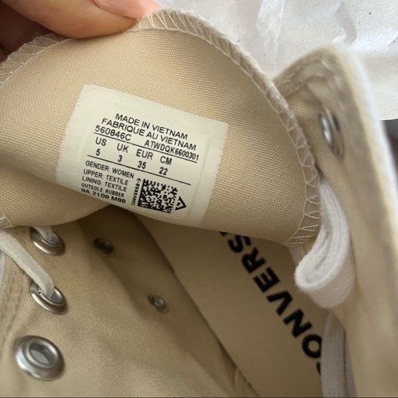 Converse Lift High Top Platform White Sneaker - Picture 4 of 5